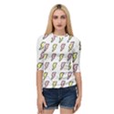 Pattern Cute Flash Design Quarter Sleeve Raglan Tee View1