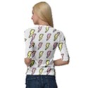 Pattern Cute Flash Design Quarter Sleeve Raglan Tee View2