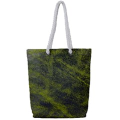 Cracked Leather 2a Full Print Rope Handle Tote (small) by skindeep