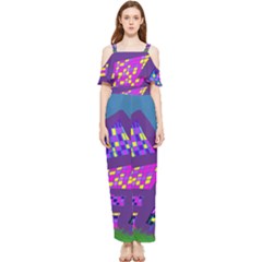  Draped Sleeveless Chiffon Jumpsuit by kiernankallan