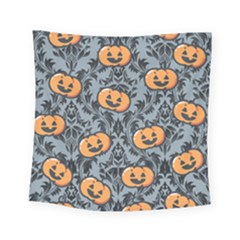 Halloween Jack O Lantern Square Tapestry (small) by NerdySparkleGoth