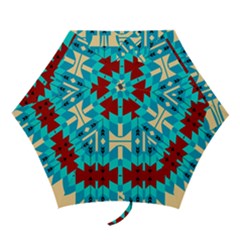 Shapes Rows Mini Folding Umbrellas by LalyLauraFLM