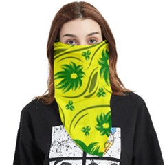 Folk Flowers Pattern  Face Covering Bandana (triangle) by Eskimos