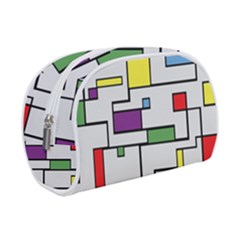 Colorful Rectangles Make Up Case (small) by LalyLauraFLM