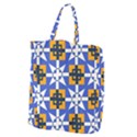 Shapes on a blue background                                                       Giant Grocery Zipper Tote View2