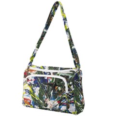 Snow In A City-1-1 Front Pocket Crossbody Bag by bestdesignintheworld