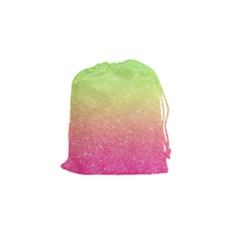 Ombre Glitter  Drawstring Pouch (small) by Colorfulart23
