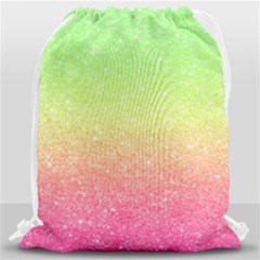Ombre Glitter  Drawstring Bag (large) by Colorfulart23