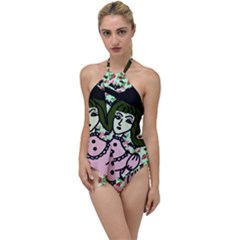 Wicked Witch Wall Go With The Flow One Piece Swimsuit by snowwhitegirl
