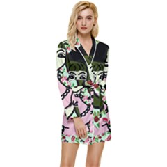 Wicked Witch Wall Long Sleeve Satin Robe by snowwhitegirl
