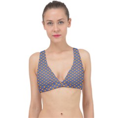 Yellow Circles On A Purple Background Classic Banded Bikini Top by SychEva
