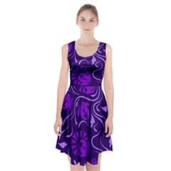 Folk Flowers Pattern Floral Surface Design Seamless Pattern Racerback Midi Dress by Eskimos