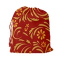 Folk flowers pattern Floral surface design Seamless pattern Drawstring Pouch (2XL) View2