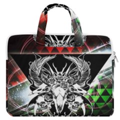 Skullart Macbook Pro Double Pocket Laptop Bag by Sparkle