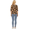 Orange Dandelions On A Dark Background Lightweight Drawstring Hooded Top View4