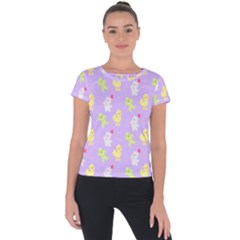 My Adventure Pastel Short Sleeve Sports Top  by thePastelAbomination
