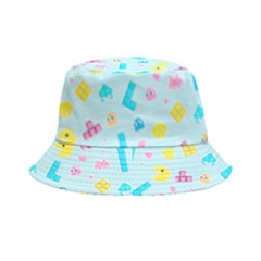 Arcade Dreams Blue  Bucket Hat by thePastelAbomination
