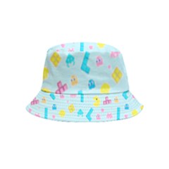 Arcade Dreams Blue  Inside Out Bucket Hat (kids) by thePastelAbomination