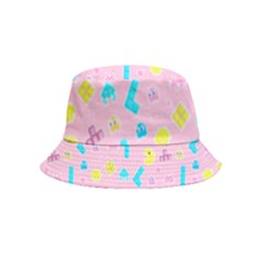 Arcade Dreams Pink Inside Out Bucket Hat (kids) by thePastelAbomination