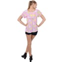Pastel Adventure Ruffle Collar Chiffon Blouse View2