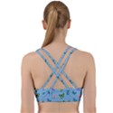 Multicolored Butterflies Whirl Back Weave Sports Bra View2