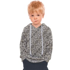 Vintage Pattern Geometric Mosaic Kids  Overhead Hoodie by dflcprintsclothing