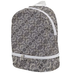 Vintage Pattern Geometric Mosaic Zip Bottom Backpack by dflcprintsclothing