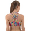 Multicolored Donuts Back Web Sports Bra View2