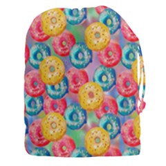 Multicolored Donuts Drawstring Pouch (3xl) by SychEva