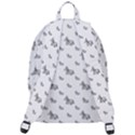 Grey Unicorn Sketchy Style Motif Drawing Pattern The Plain Backpack View3