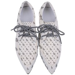 Grey Unicorn Sketchy Style Motif Drawing Pattern Pointed Oxford Shoes by dflcprintsclothing