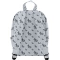 Grey Unicorn Sketchy Style Motif Drawing Pattern Zip Up Backpack View3