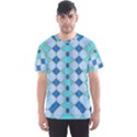 Turquoise Men s Sport Mesh Tee View1