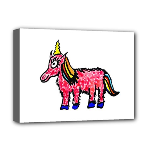 Unicorn Sketchy Style Drawing Deluxe Canvas 16  X 12  (stretched)  by dflcprintsclothing