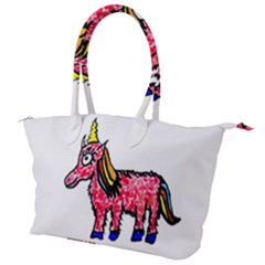 Unicorn Sketchy Style Drawing Canvas Shoulder Bag by dflcprintsclothing