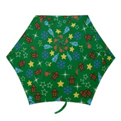 Gingy Green Mini Folding Umbrellas by NerdySparkleGoth