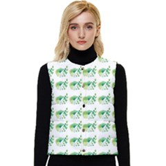 Floral Women s Short Button Up Puffer Vest by Sparkle