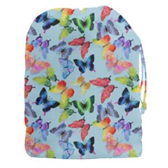 Watercolor Butterflies Drawstring Pouch (3xl) by SychEva