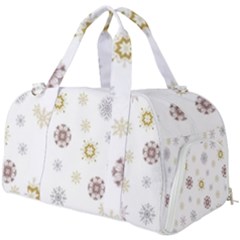 Magic Snowflakes Burner Gym Duffel Bag by SychEva