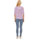Multicolored Circles On A Pink Background Lightweight Drawstring Hooded Top View4