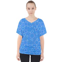 Circles V-neck Dolman Drape Top by SychEva