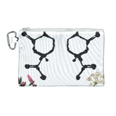 Chirality Canvas Cosmetic Bag (large) by Limerence