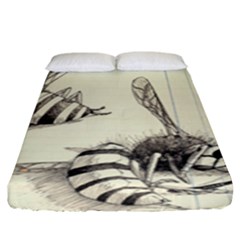 Bees Fitted Sheet (king Size) by Limerence