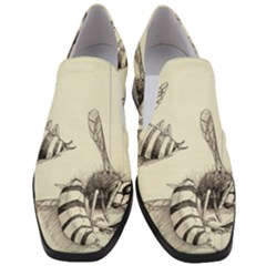 Bees Women Slip On Heel Loafers by Limerence