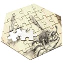 bees Wooden Puzzle Hexagon View3