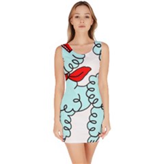 Doodle Poodle  Bodycon Dress by IIPhotographyAndDesigns
