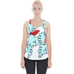 Doodle Poodle  Piece Up Tank Top by IIPhotographyAndDesigns