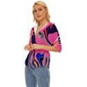 Painted Marble Lightweight Drawstring Hooded Top View2