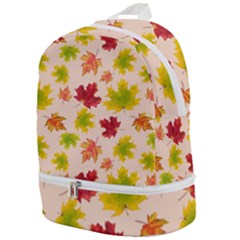 Bright Autumn Leaves Zip Bottom Backpack by SychEva