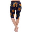 Space Pumpkins Lightweight Velour Cropped Yoga Leggings View4
